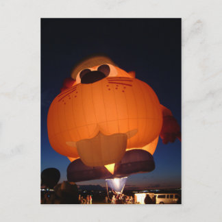 Balloon glow postcard