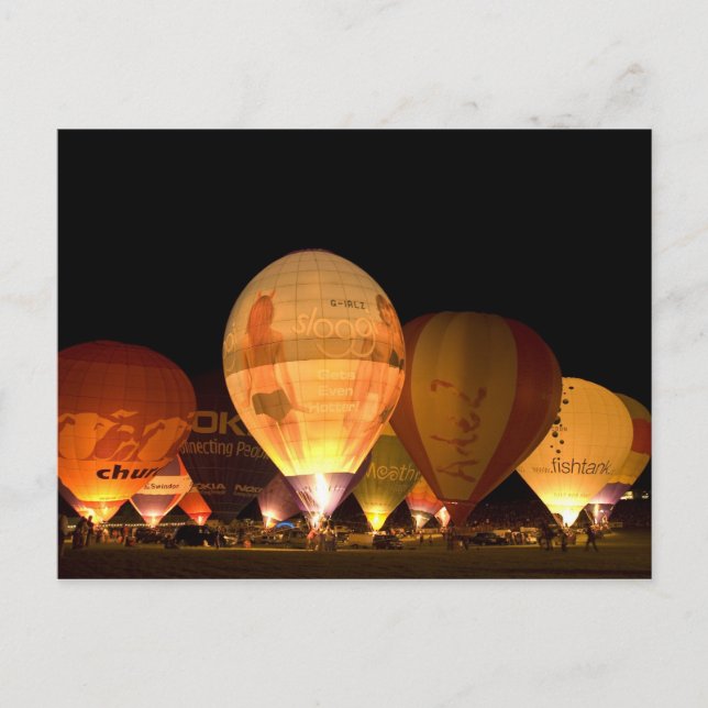 Balloon Glowing Postcard (Front)