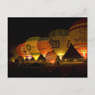 Balloon Glowing Postcard