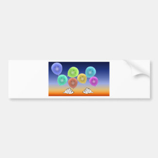 Balloon Heads Bumper Sticker
