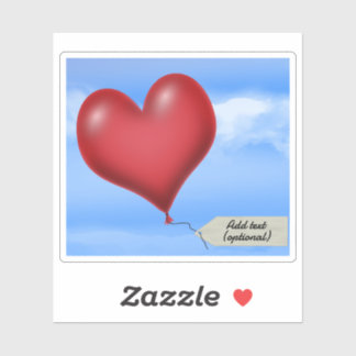 Balloon Heart With Message Tag