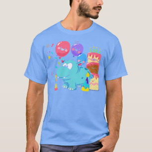 Balloon Hippo Hippopotamus T-Shirt