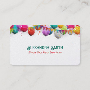 Balloon Kids Party Business Card