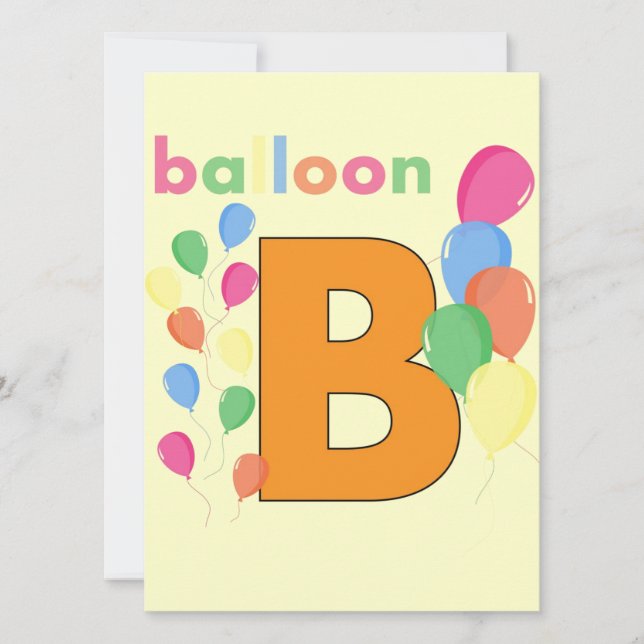 Balloon Letter B (Front)