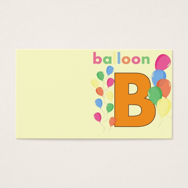 Balloon Letter B (Front)