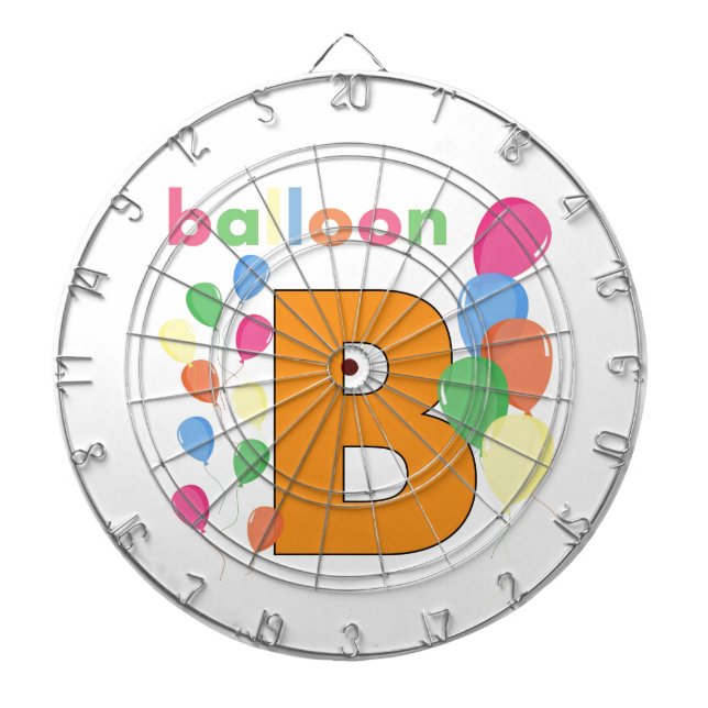 Balloon Letter B Dartboard (Front)