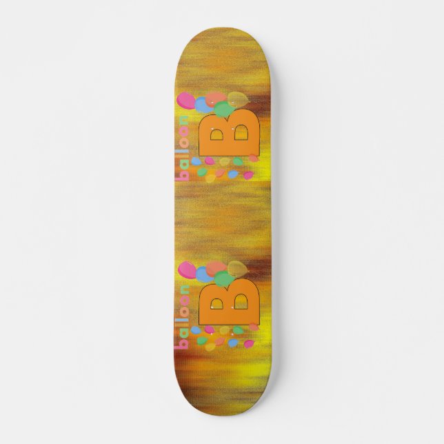Balloon Letter B Skateboard (Front)