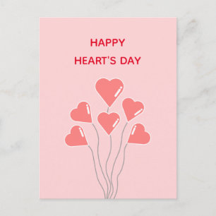 BALLOON OF HEARTS POSTCARD