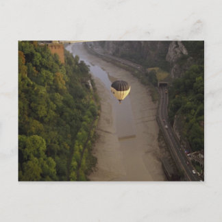 Balloon over Avon Gorge, Bristol, England Postcard