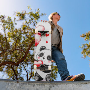 Balloon Panda Love in the Air Skateboard