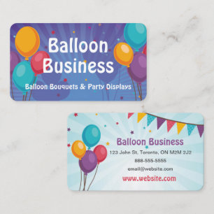 Balloon Party Business Card