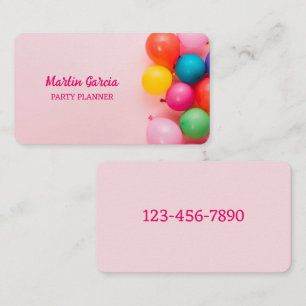 Balloon Party Decor Business Card