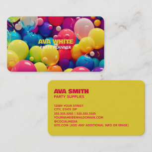 Balloon Party Decor Business Card