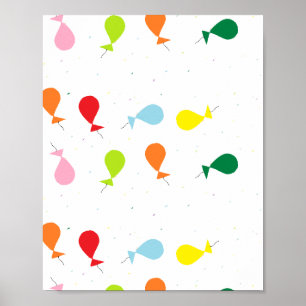 Balloon party poster