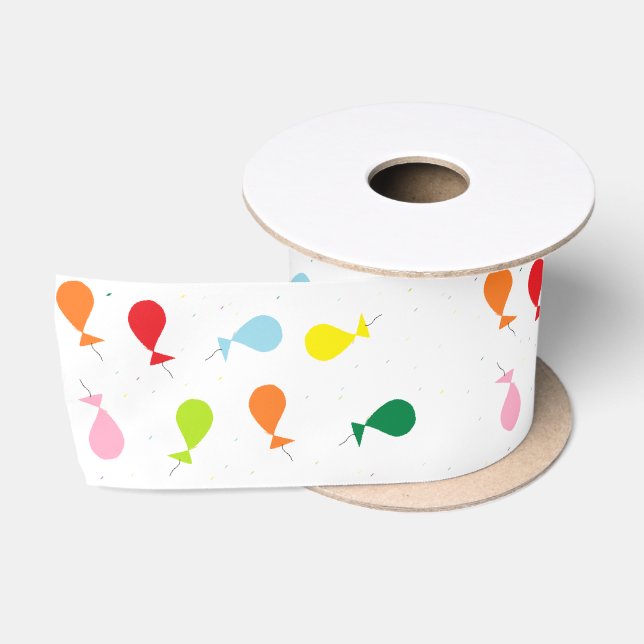 Balloon party satin ribbon (Spool)