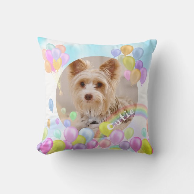 Balloon Pastel Animal Pet Cushion (Front)