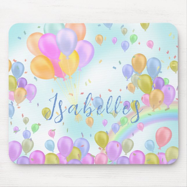 Balloon Pastel Mouse Mat (Front)