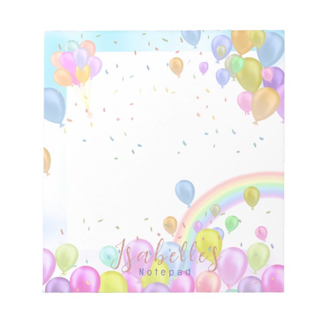 Balloon Pastel Notepad (Front)