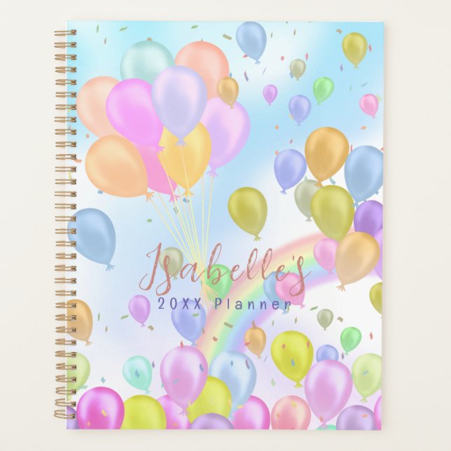 Balloon Pastel Planner (Front)
