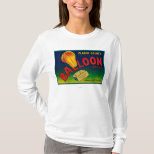 Balloon Pear Crate Label T-Shirt