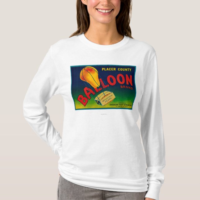 Balloon Pear Crate Label T-Shirt (Front)