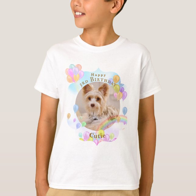 Balloon Pet Dog Blue T-Shirt (Front)