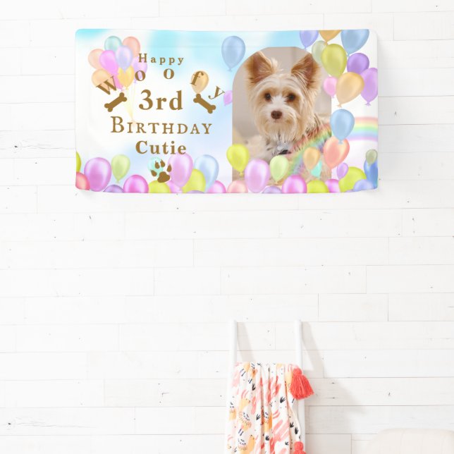 Balloon Pet Dog Photo Banner (Insitu)