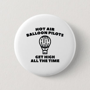 Balloon Pilots 6 Cm Round Badge
