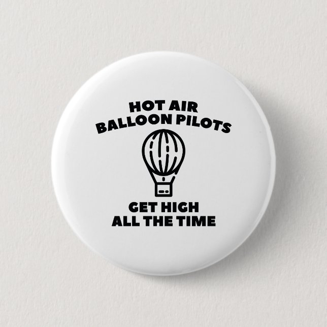 Balloon Pilots 6 Cm Round Badge (Front)