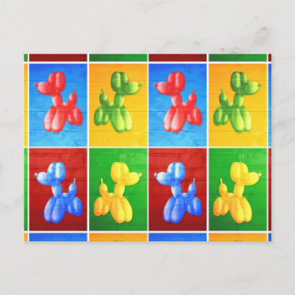 Balloon Poodle Postcard