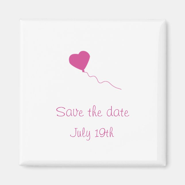 Balloon Save The Date Magnets (Front)