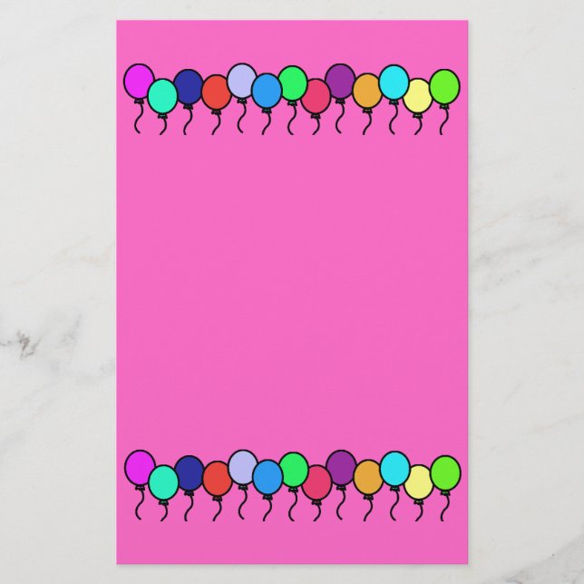 Balloon Stationery (Front)