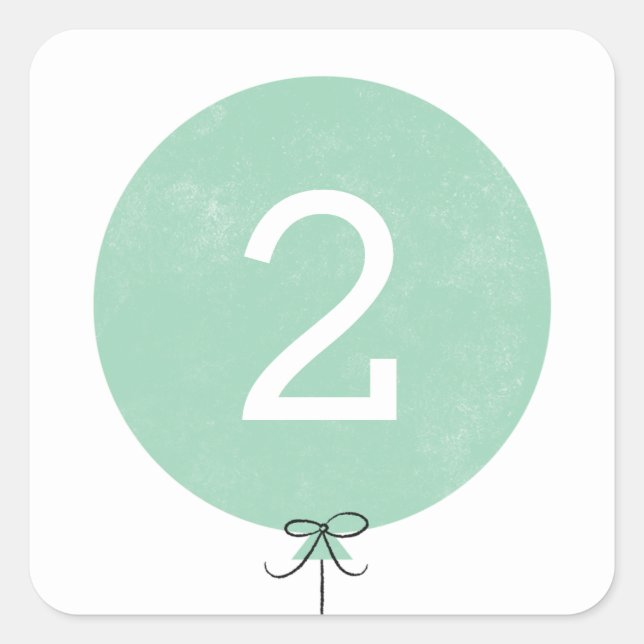 Balloon Sticker - Mint (Front)