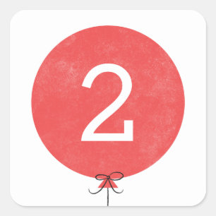 Balloon Sticker - Red