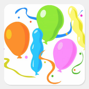 Balloon Stickers and Envelope Seals