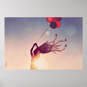 Balloon Sunshine Poster