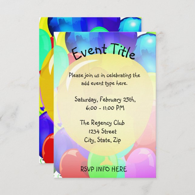 Balloon Template (Front/Back)