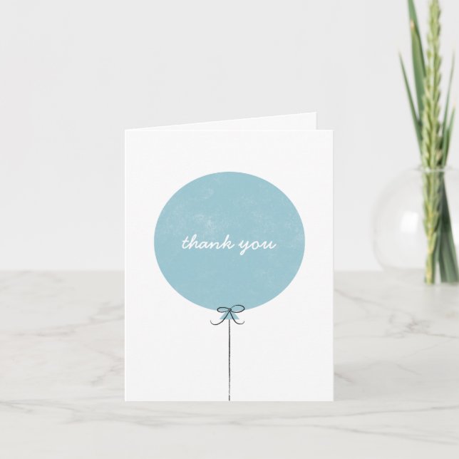 Balloon Thank You Card - Sky (Front)