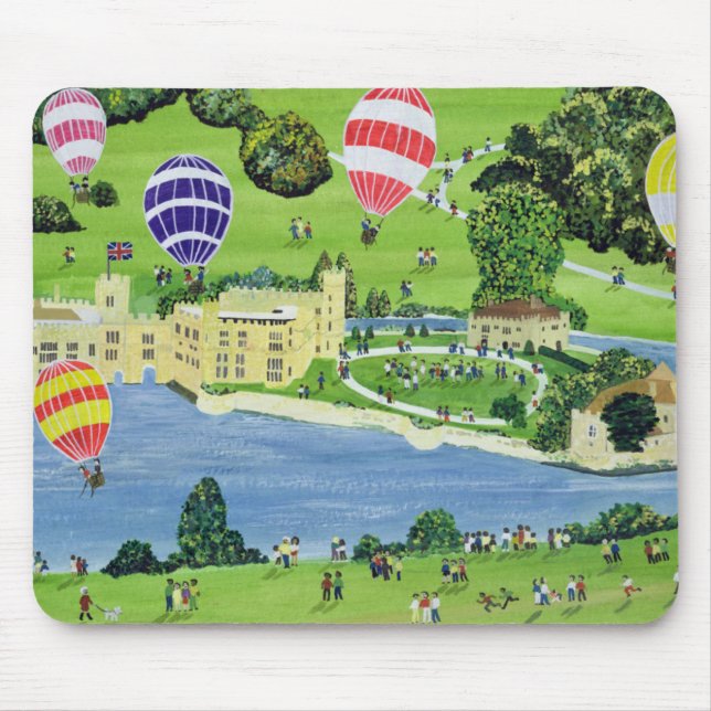 Ballooning at Leeds Castle Mouse Mat (Front)