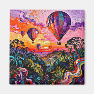 Ballooning at sunrise 1 magnet