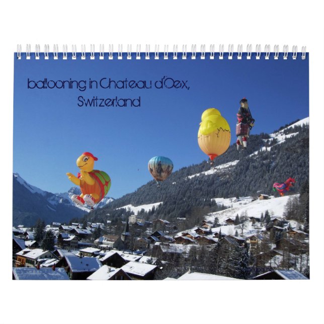 ballooning in Chateau d'Oex Calendar (Cover)