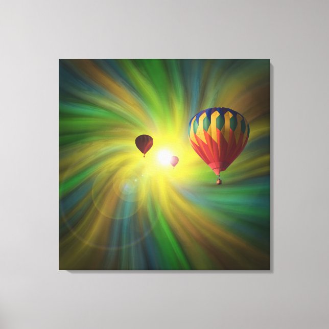 Ballooning in Fantasy Vortex Wrapped Canvas (Front)