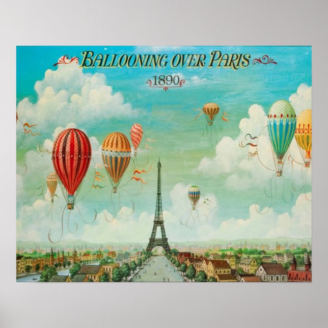 Ballooning Over Paris Poster (Front)