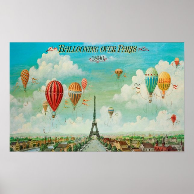 Ballooning Over Paris Poster (Front)