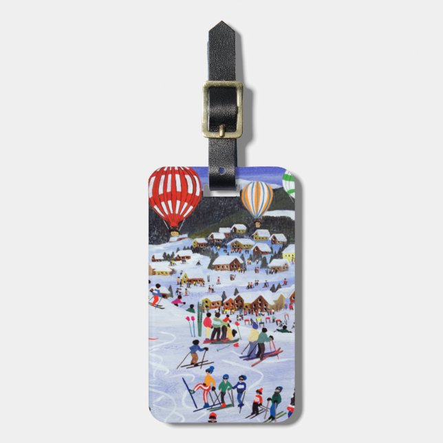 Ballooning over the piste 1995 luggage tag (Front Vertical)