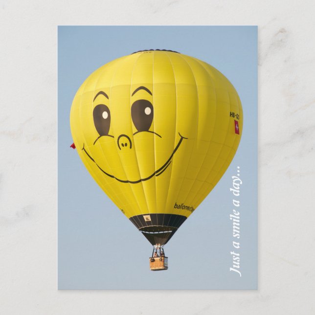 Ballooning Smile Postcard (Front)