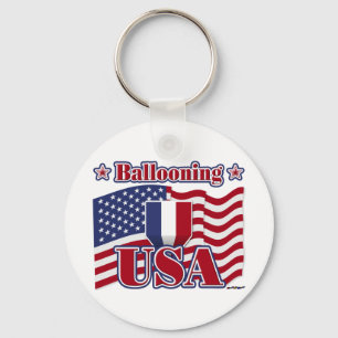 Ballooning USA Key Ring