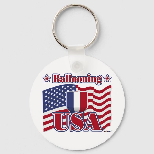 Ballooning USA Key Ring (Front)