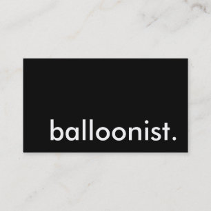 balloonist. business card