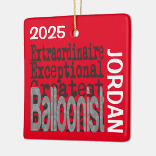Balloonist Extraordinaire CUSTOM Ceramic Ornament